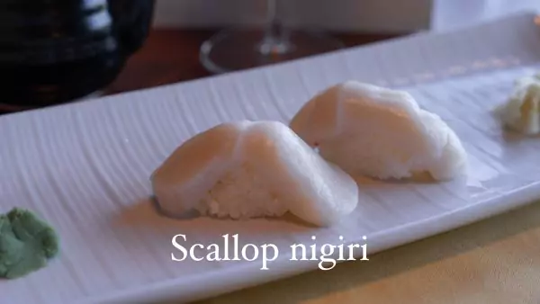 Rosewood Scallop Nigiri