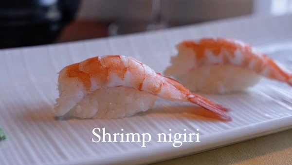 Rosewood Shrimp Nigiri