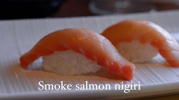 Rosewood Smoke Salmon Nigiri