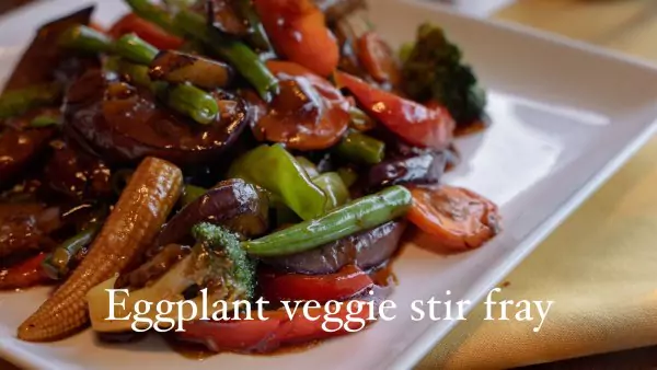 Rosewood Eggplant Veggie Stir Fry